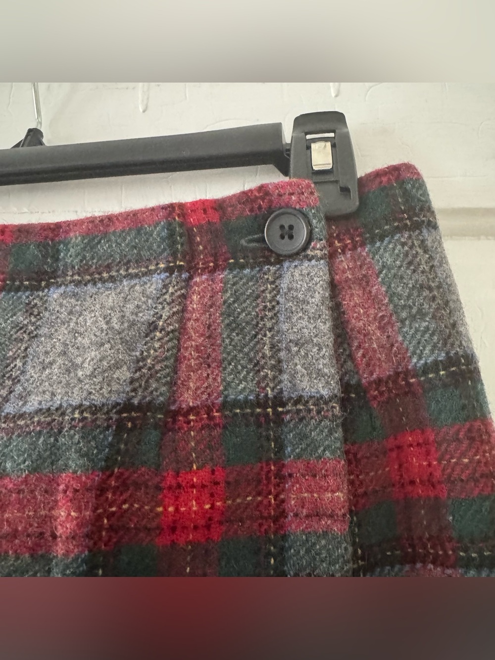 VINTAGE Talbots plaid wool skirt - Picture 3 of 6